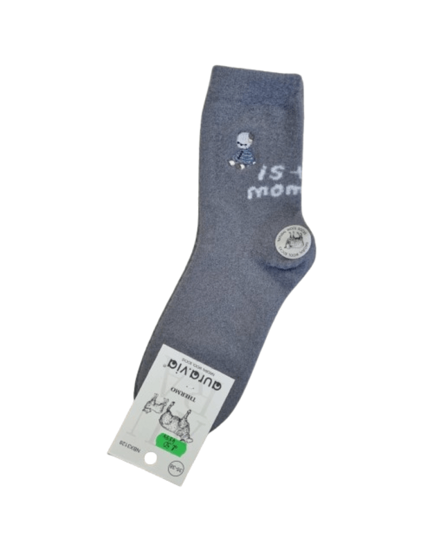 Šiltos moteriškos kojinės su alpaka