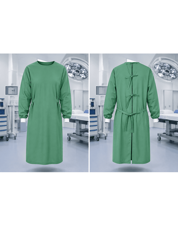 Medicininis / operacinis chalatas UNISEX 0211, žalias