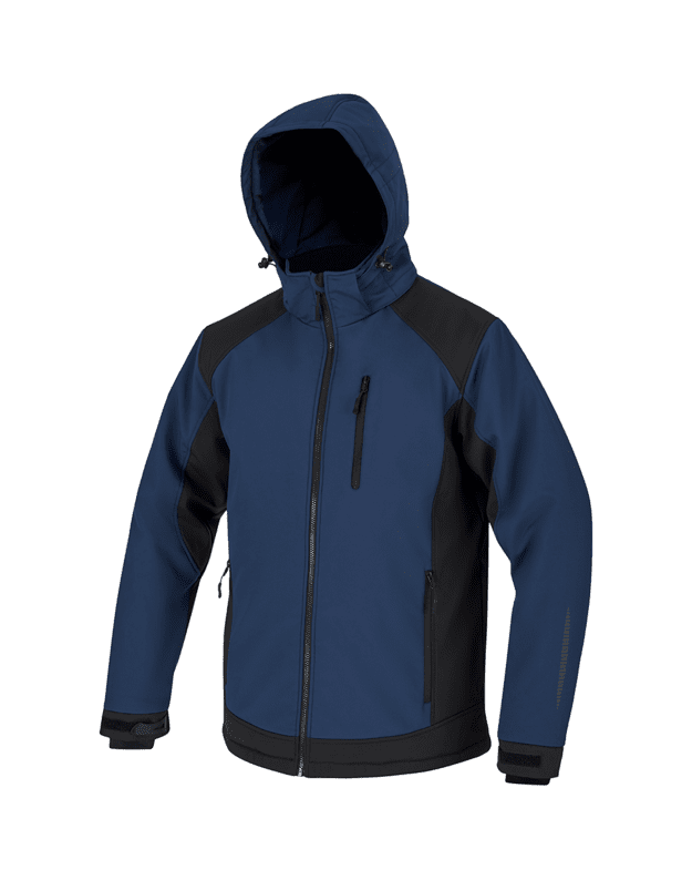 Žieminė striukė STEPO NEW YORK, juoda/mėlyna