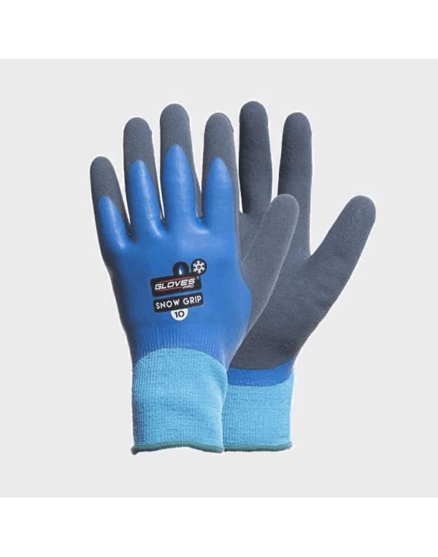 Pirštinės, dvigubas lateksas, minkštas pamušalas, Snow Grip, Gloves Pro®
